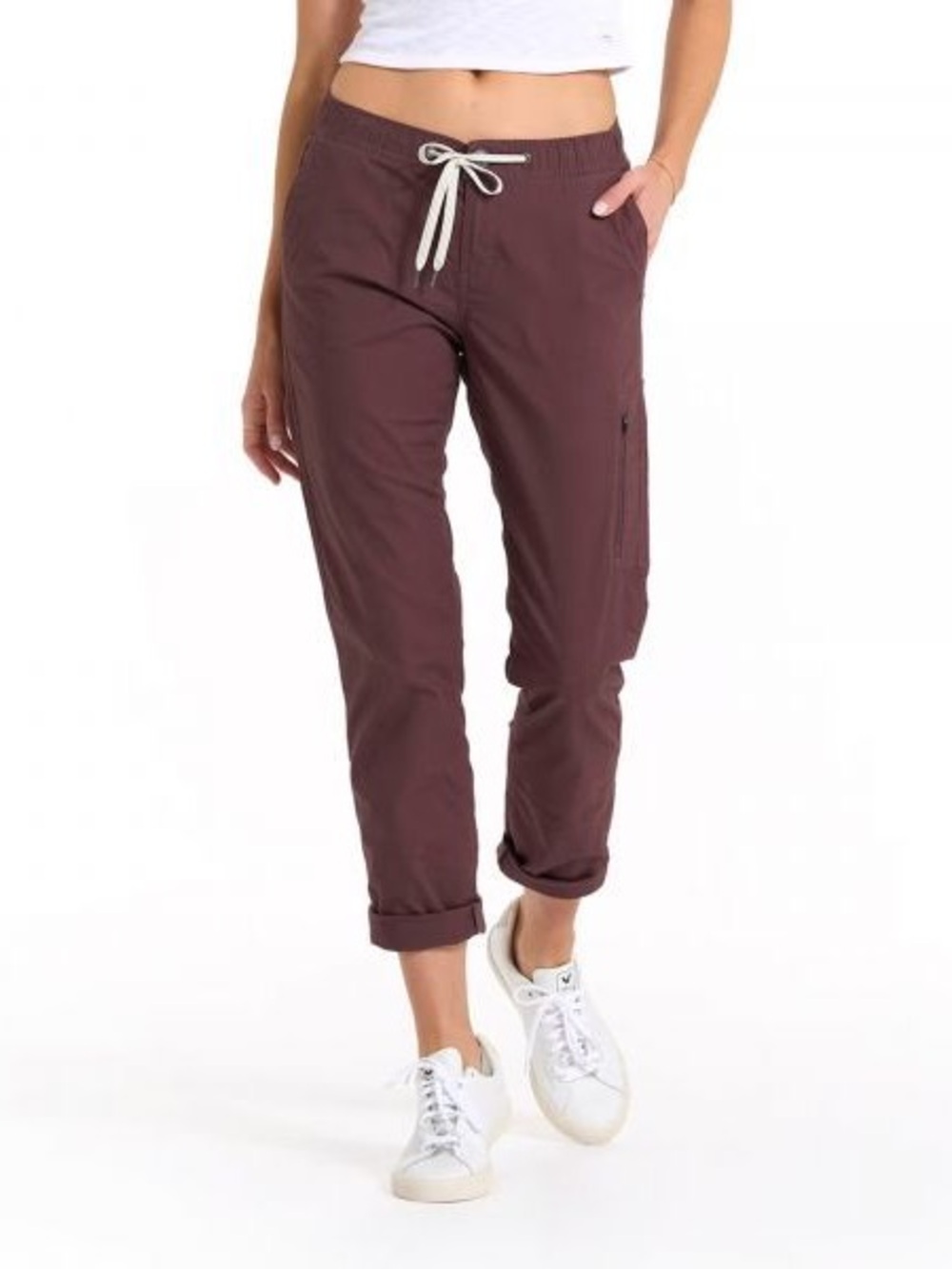 vuori ripstop slim fit pull on pants LONG